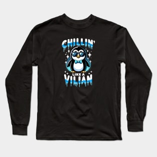 Cool Penguin Cute Funny Design Long Sleeve T-Shirt